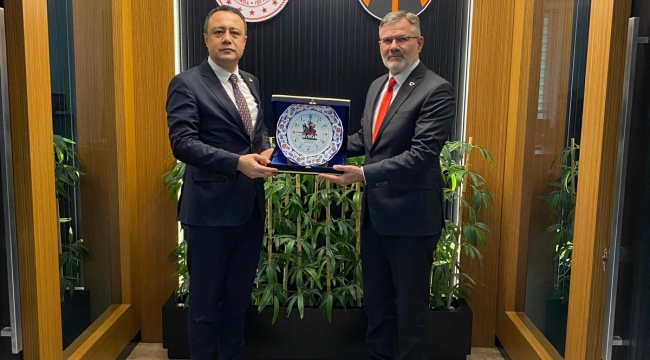 BAŞKAN SAĞLAM'DAN KARAYOLLARI 3.BÖLGE MÜDÜRÜ KÖROĞLU'NA ZYARET