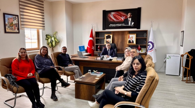 Eğitim-İş Akşehir Temsilciliğinden Müdür Topaloğlu'na Ziyaret 