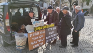 Hayırsever Lokman Yıldız, 8 Yıldır Ücretsiz Çorba Dağıtıyor 