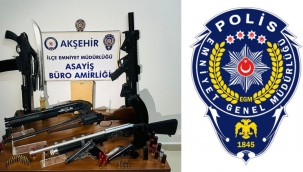 İŞYERİNDE POLİS TARAFINDAN YAPILAN ARAMADA CEPHANELİK ÇIKTI 