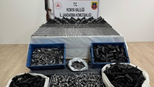 Konya'da Jandarma'dan kaçak silah operasyonu! 