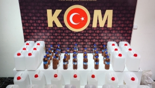 Konya'da kaçak içki operasyonu! 