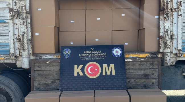 Konya polisinden kaçakçılık operasyonunda 7 Milyon TL'lik Kaçakçılık Önlendi! 