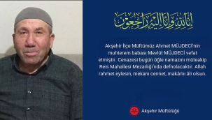 Müftü Müjdeci'nin Babası Vefat Etti 