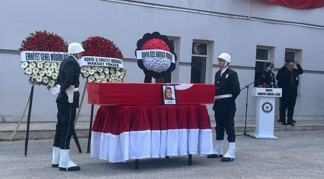 Şehit polis Onur Şirin Konya'da törenle uğurladı!