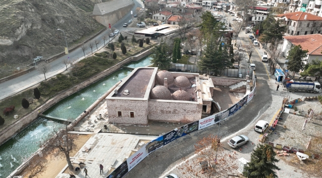 Sille Hacı Ali Ağa Hamamı'nın Restorasyonu Devam Ediyor 