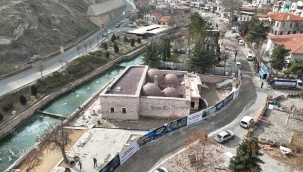 Sille Hacı Ali Ağa Hamamı'nın Restorasyonu Devam Ediyor 