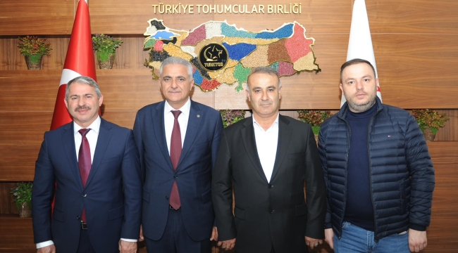 YUNAK HEYETİNDEN TÜRKTOB BAŞKANI GÜLER'E ZİYARET 