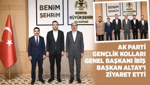 AK PARTİ GENÇLİK KOLLARI GENEL BAŞKANI İBİŞ BAŞKAN ALTAY'I ZİYARET ETTİ 