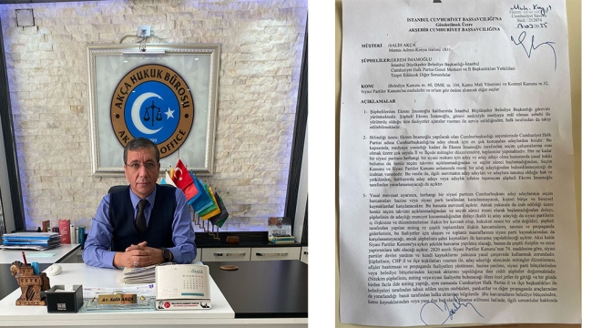 Av.Salih Akça'dan Savcılığa Ekrem İmamoğlu İçin Şikâyet Dilekçesi