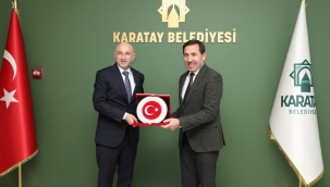 BAŞKAN KILCA, KONYA İL EMNİYET MÜDÜRÜ MAKSUT YÜKSEK'İ AĞIRLADI 