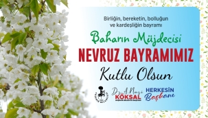 BAŞKAN KÖKSAL'DAN NEVRUZ BAYRAMI MESAJI 