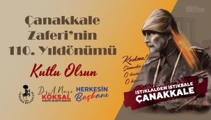 Başkan Köksal'ın 18 Mart Şehitleri Anma Günü Mesajı