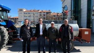 BÜYÜKŞEHİR'DEN ÇELTİK BELEDİYESİ'NE  2 ADET SU TANKERİ 