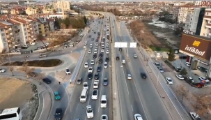 Konya'da Ramazan boyunca hava destekli trafik denetimi başladı 