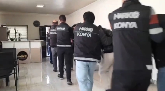 Konya Narkotikten 62 ayrı operasyon! 28 zehir taciri tutuklandı