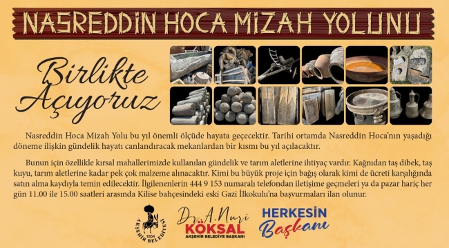 AKŞEHİR, AÇIK HAVA MÜZESİNE DÖNÜŞÜYOR! 