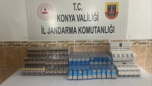 Akşehir'de Jandarma'dan kaçak sigara operasyonu 
