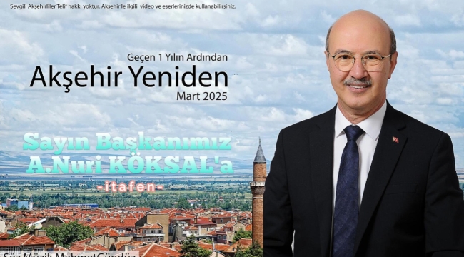 AKŞEHİR YENİDEN   ŞARKISI SOSYAL MEDYADA YOĞUN İLGİ GÖRDÜ 