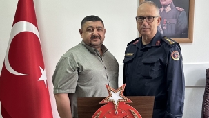 Bademci'den komutanlara ziyaret 