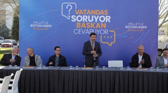 BAŞKAN KILCA, HALKIN SORULARINI ADALET PARKI'NDA YANITLADI 