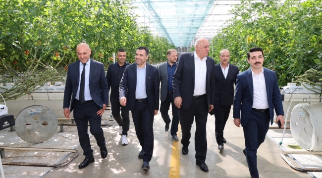 BAŞKAN ÖZGÖKÇEN VE ERKOYUNCU ÇUMRA ŞEKER FABRİKASI'NDA 