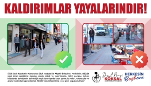 "KALDIRIMLAR YAYALARINDIR!" 