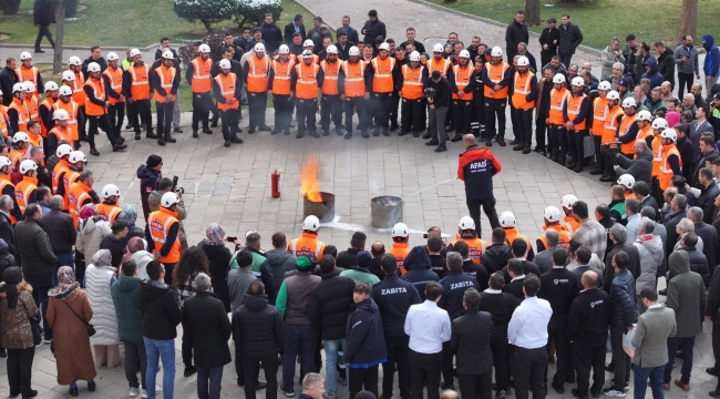 KARATAY BELEDİYESİ'NDE AFET FARKINDALIĞI TATBİKATI GERÇEKLEŞTİRİLDİ 