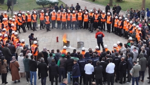 KARATAY BELEDİYESİ'NDE AFET FARKINDALIĞI TATBİKATI GERÇEKLEŞTİRİLDİ 