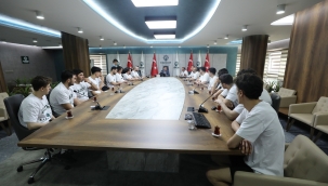 KARATAY BELEDİYESPOR BASKETBOL A TAKIMI'NDAN BAŞKAN HASAN KILCA'YA ZİYARET 