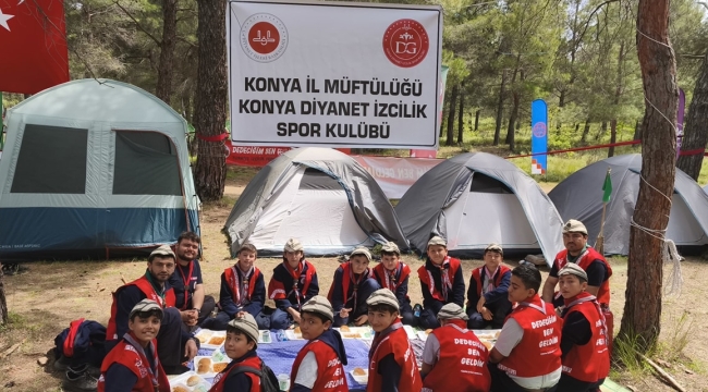 Konya Müftülüğü İzcileri Çanakkale 57. Alay Milli Bilinç Kampı'na Katıldı 