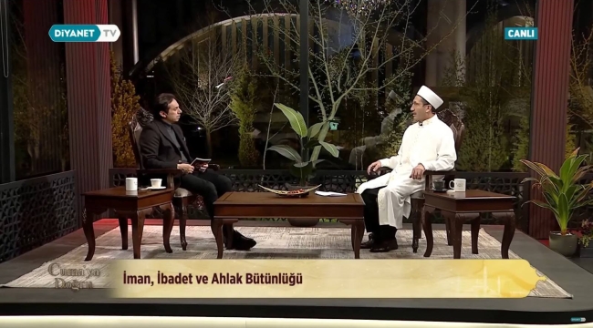 MÜFTÜ MÜJDECİ DİYANET TV'NİN KONUĞU OLDU 