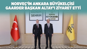 NORVEÇ'İN ANKARA BÜYÜKELÇİSİ GAARDER BAŞKAN ALTAY'I ZİYARET ETTİ 