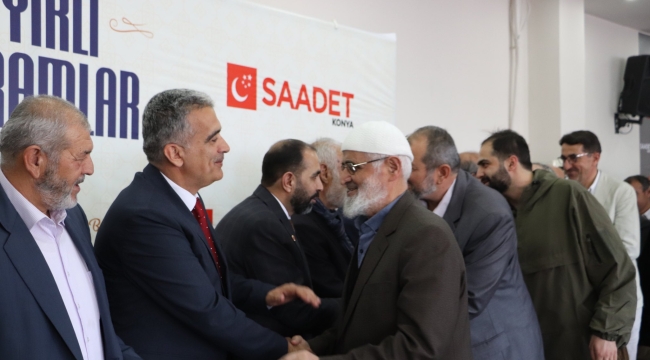 SAADET PARTİSİ KONYA TEŞKİLATI İL BİNASINDA BAYRAMLAŞTI