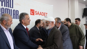 SAADET PARTİSİ KONYA TEŞKİLATI İL BİNASINDA BAYRAMLAŞTI 