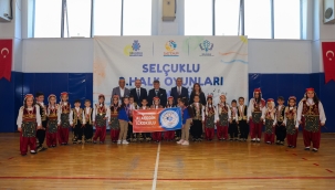SELÇUKLU'DA OKULLAR ARASI 2. HALK OYUNLARI ŞENLİĞİ COŞKUYLA GERÇEKLEŞTİRİLDİ 