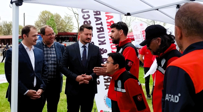 AFAD İl Müdürü Körpeş'ten CANKURT Çadırına Ziyaret 