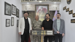 Akşehir Gazeteciler Cemiyeti'nden Garnizon Komutanı Albay Polat'a Ziyaret