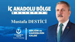 BBP GENEL BAŞKANI MUSTAFA DESTİCİ KONYA'YA GELİYOR