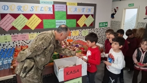 KIŞLA'DAN HAYDAR TUNA İLKOKULU'NA ANLAMLI DESTEK 
