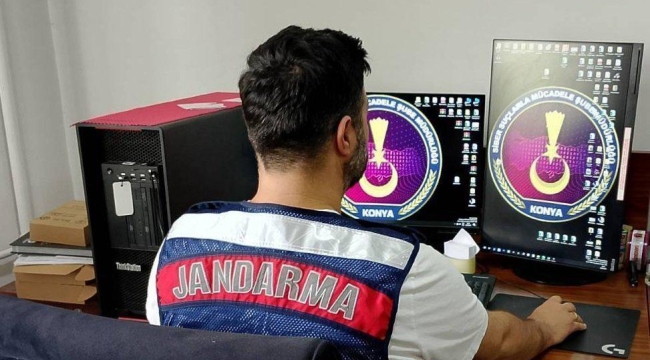 Konya'da jandarma ekiplerinden sanal devriye! 