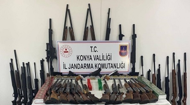 Konya Jandarma'dan 'silah kaçakçılarına' operasyon 