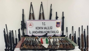 Konya Jandarma'dan 'silah kaçakçılarına' operasyon 