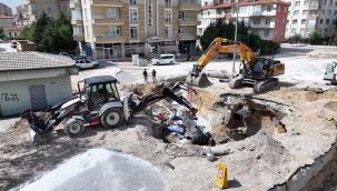 KOSKİ, BANLİYÖ HATTI GÜZERGAHINDAKİ 800 MM ÇELİK BORU HATTI DEPLASE ÇALIŞMASINI TAMAMLADI 