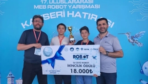 "KTP_Ayışığı1" ROBOTU TÜRKİYE İKİNCİSİ OLDU 