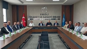ODA VE BORSA BAŞKANLARI EREĞLİ'DE BULUŞTU 