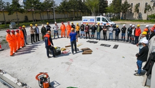 SELÇUKLU BELEDİYESİ PERSONELİ AFETLERE HAZIRLANIYOR 