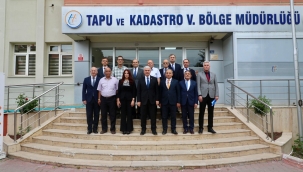 Vali Akın, Konya Tapu ve Kadastro V. Bölge Müdürlüğünü Ziyaret Etti
