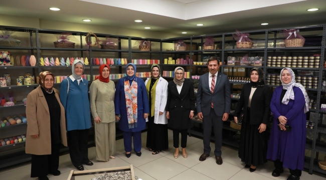 AK PARTİ KADIN KOLLARI GENEL BAŞKANI TUĞBA IŞIK ERCAN'DAN ATÖLYE KARATAY'A TAM DESTEK