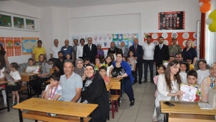 Akşehir'de Protokol Yıldırım Beyazıt İlkokulu'nda Karne Sevincini Paylaştı